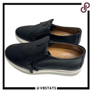 Giuseppe Zanotti Women's Black Fashion Sneakers with zip sides in Size 10 US